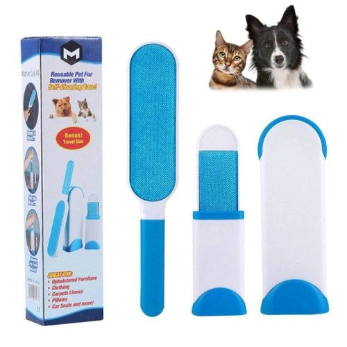 Brosse Tapisserie Double Face : Élimination Rapide des Poils de Chat et Chien sur Vêtements