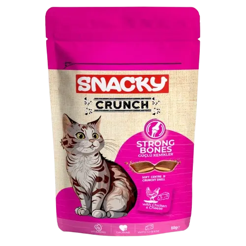 Snacky Cat Crunch Poulet-Fromage 60g