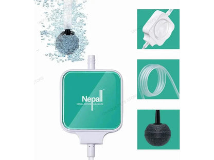 Pompe à Air Silencieuse Ultra Compacte Nepall Mini pour Aquarium