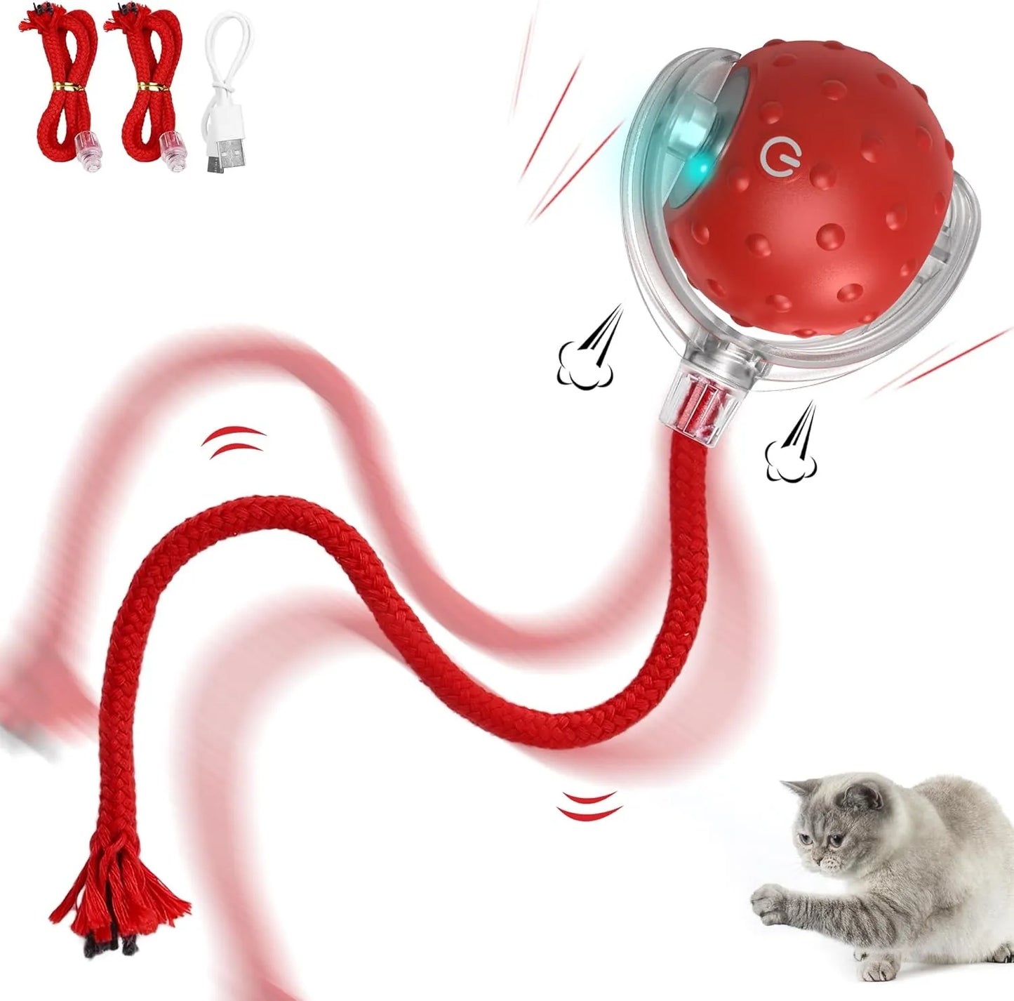 Balle Interactive pour Chat – Jeu Automatique et Amusant